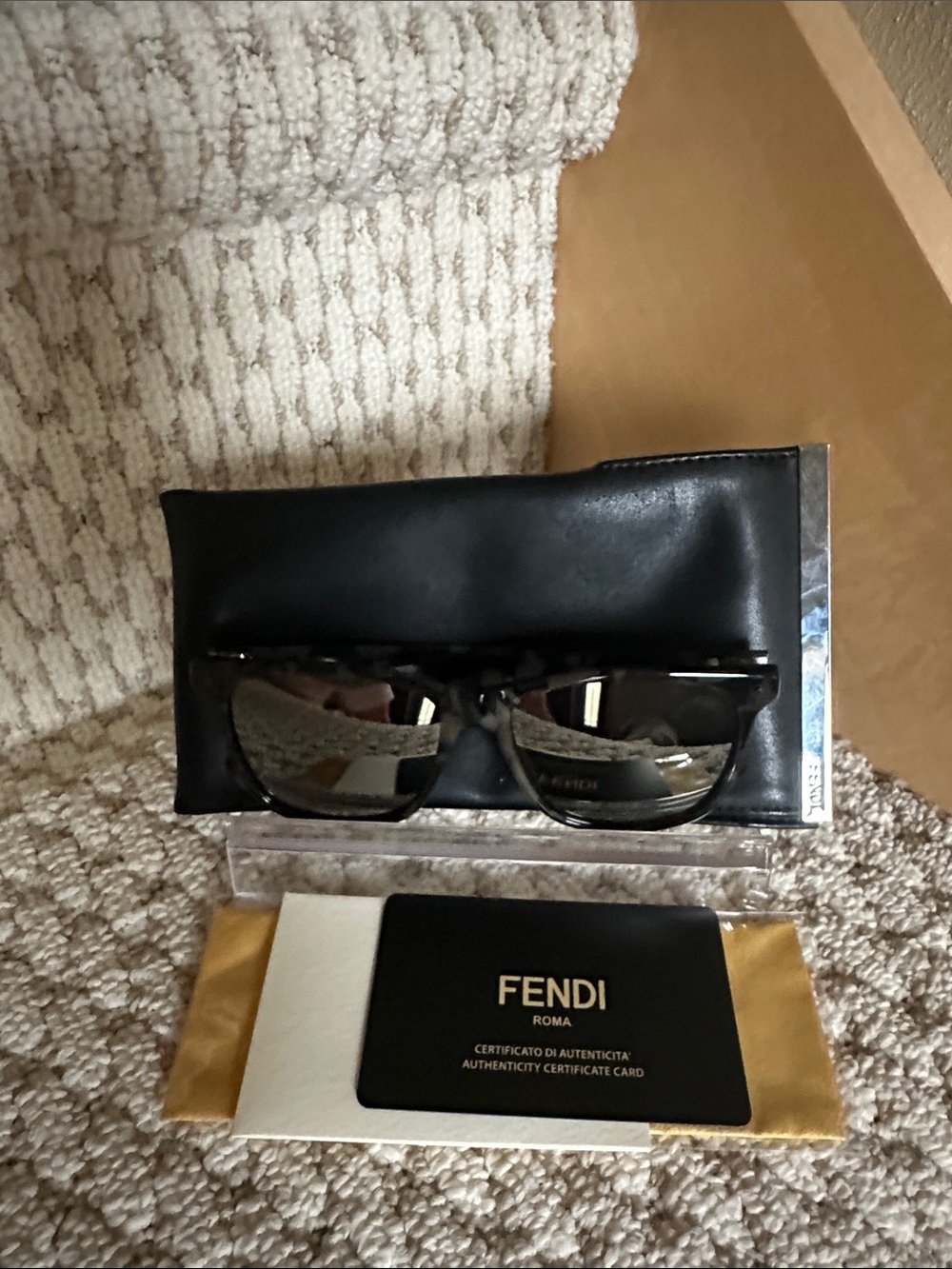 Fendi Sunglasses with Black Case and Certificate-NWOT